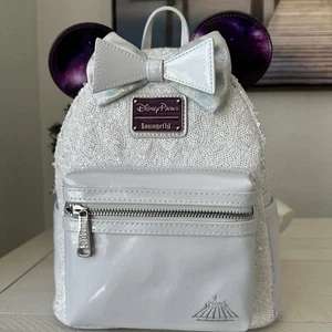 NEU Disney Minnie Mouse Hauptattraktion Space Mountain Loungefly Rucksack Neu mit Etikett - Bild 1 von 16