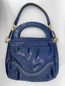Vera Bradley Beuteltasche Schultertasche Handtasche lila Leder große Größe schneller Versand - Bild 1 von 13