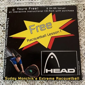 HEAD Racquetball Lesson Tim Machan Interactive Instruct. CD-rom Sudsy Monchlk - Picture 1 of 4