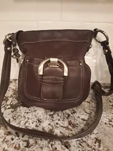 B Makowsky Brown Soft Leather Convertible Purse Handbag Crossbody Shoulder Bag - Picture 1 of 13