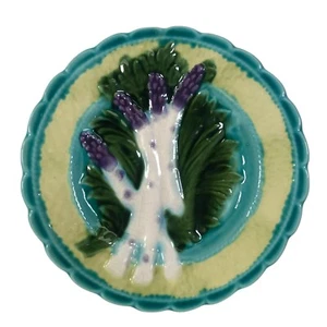 Antique French Majolica Asparagus Plate - Picture 1 of 3