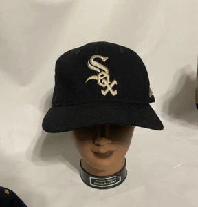 Vintage Chicago White Sox schwarz Starter Starfit Kappe Mütze SELTEN - Bild 1 von 8