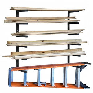Lumber Rack Wood Storage Racks with 3 Level, Garage Heavy Duty Wood Storage Rack - Picture 1 of 28