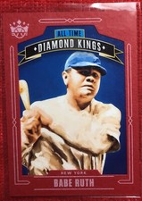 2020 Panini Diamond Kings Babe Ruth #ATDK-26 All-Time Diamond Kings Red Frame