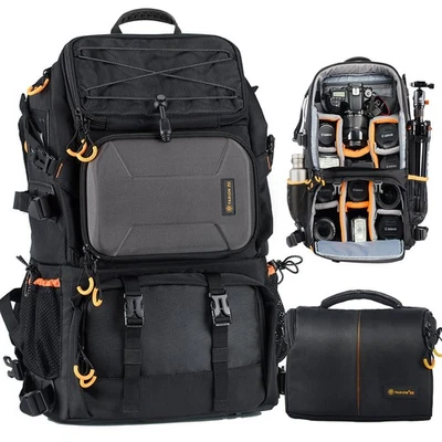 27L Large Waterproof Camera Backpack - 2 in 1 Professional Camera Bags for Ph... - Image 1 of 4