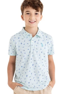New US Polo Boys Beach Jersey Polo Shirt - Image 1 of 4