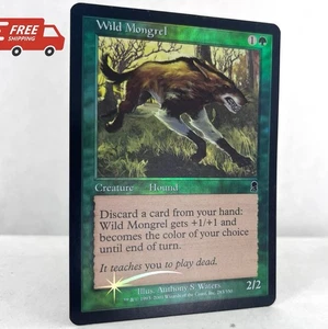 MTG Wild Mongrel Foil Odyssey Magic The Gathering TCG Card - Picture 1 of 7