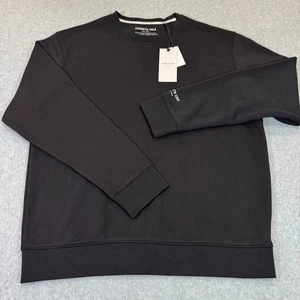 Neu mit Etikett $ 79 Kenneth Cole New York Fleece-Sweatshirt mit Rundhalsausschnitt schwarz Herren SMALL - Bild 1 von 6