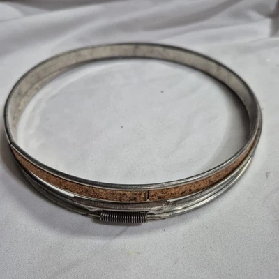 Vintage Cork Lined Metal Embroidery Hoop Ring - 6" - Image 1 of 3