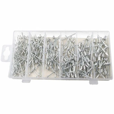 Assortiment de rivets en aluminium aveugle métrique pour attaches 320 pièces - Photo 1/3