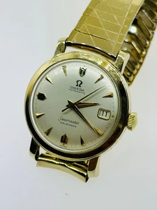 Omega Seamaster Calendar Ref KX6082 Arrowhead Markers 10K Gold Filled Watch 502 - Picture 1 of 24