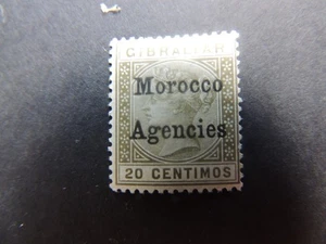 1899 Marruecos Agencias 20c verde oliva SG11 montado como nuevo - Imagen 1 de 2