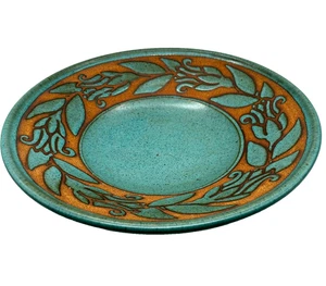 Earthsea Miller Vrana Studio Kunstkeramik große Servierschale signiert - Bild 1 von 8