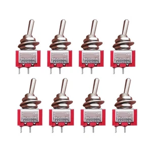 mxuteuk 8pcs SPST Mini Interruttore a levetta Miniatura ON/OFF 2 2Pin ON/OFF - Foto 1 di 3