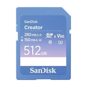SanDisk Creator 512 GB SDXC Card UHS-II Class 10 - Zdjęcie 1 z 4