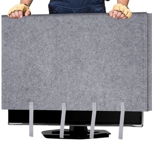 Copri TV in feltro protezione schermo fr casa trasloco ristrutturazione pittura graffi animali domestici - Foto 1 di 9