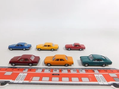 6X H0 1:87 Modello PKW: Audi 100 + Opel 84/Senator + MB Mint #DA183-0,5 - Immagine 1 di 4