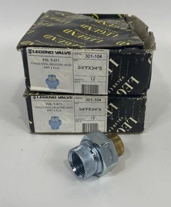 Lotto 24 Legend 301-119 3/4" Unione Dielettrica Acciaio Forgiato T-571 (Confezione da 2 x 12) - Foto 1 di 8