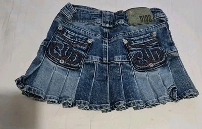 CHRISTIAN DIOR jupe Jeans Vintage 4 Ans Foto 1 de 4