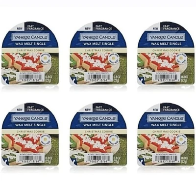 Yankee Candle CHRISTMAS COOKIE Cera Derretida Tarta SINGLES Hogar Fragancia LOTE DE VACACIONES Foto 1 de 3