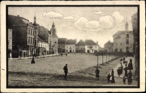 Ak Benešov Beneschau Mittelböhmen, Velke namesti - 4106443 - Picture 1 of 2
