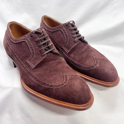 Ichigo Ichie Shoemaker Long Wing Blucher Brown Suede Leather Hand Welt US 10.5 - Image 1 of 4