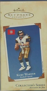 Hallmark Ornament Kurt Warner St Louis Rams Christmas Holiday Football NFL 2002 - Picture 1 of 2