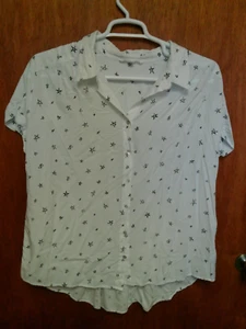 Camicia blusa donna Jane & Delancey stampa stelle taglia 1X - Foto 1 di 1