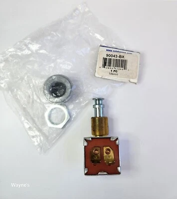 Push-Button Switch 10A 12V SPST with Rubber Cap 90043-BX - Image 1 of 4