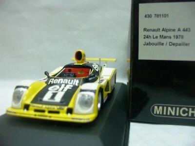 WOW EXTREMELY RARE Alpine A443 Renault V6 Turbo #1 LeMans 1978 1:43 Minichamps - Image 1 of 3
