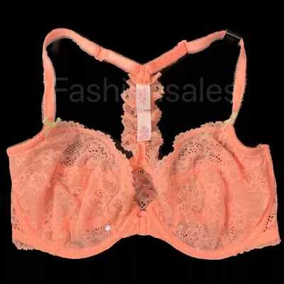 Victorias Secret Dream Angels Unlined Demi Sequin Racerback Bra 32DD New - Image 1 of 2