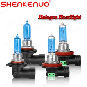 9005 / H11 Halogen Headlights High Low Beam Bulbs Kit White Lamps - Picture 1 of 15