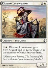 KITSUNE LOREWEAVER Saviors of Kamigawa MTG Magic the Gathering Cards DJMagic