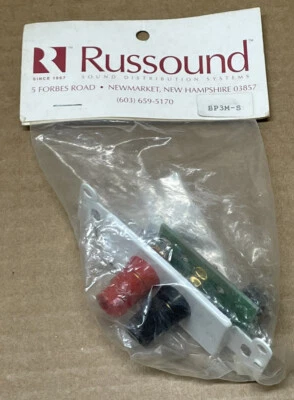 Conector de altavoz de montaje en pared Russound BP3M-S rojo negro 4” ¡NUEVO EN PAQUETE! 🔊 Foto 1 de 4