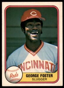 1981 Fleer George Foster Cincinnati Reds #202