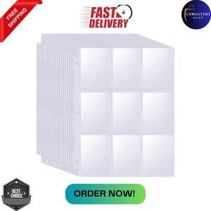 Binder Card Sleeves, 540 Pockets Double-Sided Trading Card, 9 Pocket, 30 Pack - Picture 1 of 9