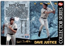 1995 Post Cereal David Justice Atlanta Braves #10