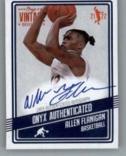 2021-22 Onyx Vintage Blue Signatures #VBAF Allen Flanigan RC Rookie AUTO