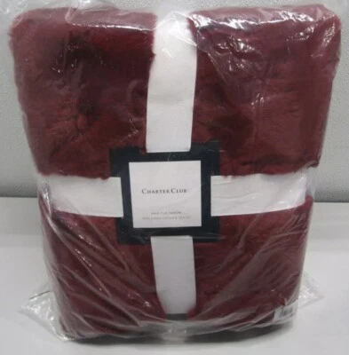 Charter Club 100% Polyester Faux Fur Throw, 50 x 60 in BRAND NEW! - Image 1 of 4