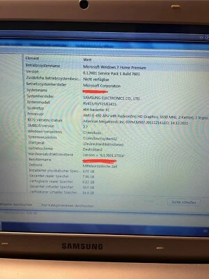 Notebook Samsung RV515 Windows 7 - Bild 1 von 3