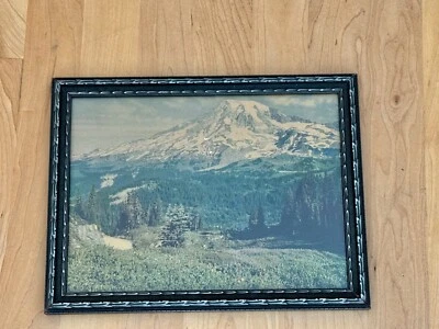 Антикварная серебряная деревянная рама в стиле модерн 1920 г. с оригинальным стеклом. - Изображение 1 из 4