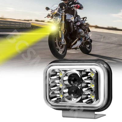 Motorcycle LED Work Light Spotlight Waterproof Offroad Driving Lamp 7 Color Mode - Image 1 of 4