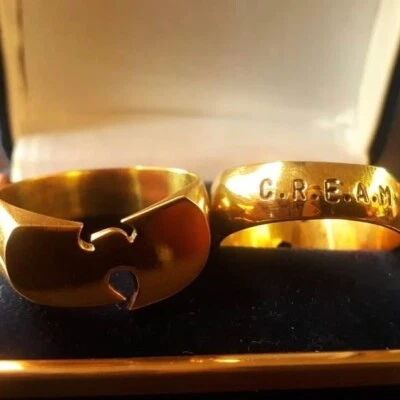 ¡Nuevo anillo Wu Tang Clan hecho a medida con parche de bonificación y alfiler! Foto 1 de 4