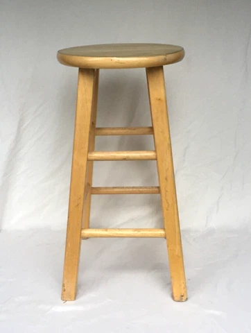 Vintage Mid Century Rustic Retro Solid Wood Bar Stool Cover