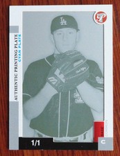 1/1 2005 Topps Pristine Press Plate Cyan #119 Chuck Tiffany Los Angeles Dodgers