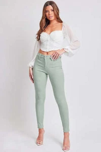 YMI Jeanswear Hyperstretch Mid-Rise Skinny Jeans - Picture 1 of 4