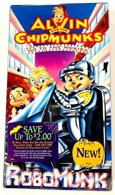Alvin and the Chipmunks Go to the Movies Robomunk (VHS, 1996) Buena Vista - NEW - Image 1 of 4