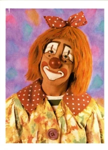 Vintage - Clown Greeting Card Deborah Gilbert Ischabibble "Caren" - BD - Picture 1 of 2