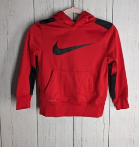 Nike Drifit Size Small Toddler Red Black Pullover Active Sweatshirt - Picture 1 of 5