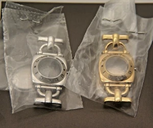 New Gucci Replacement Case, Crystal and Back - Ladies 6300 L- Gold and Silver - Picture 1 of 2